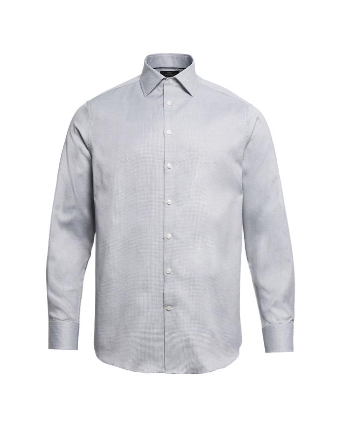 Regular Fit Pure Cotton Textured Luxury Shirt