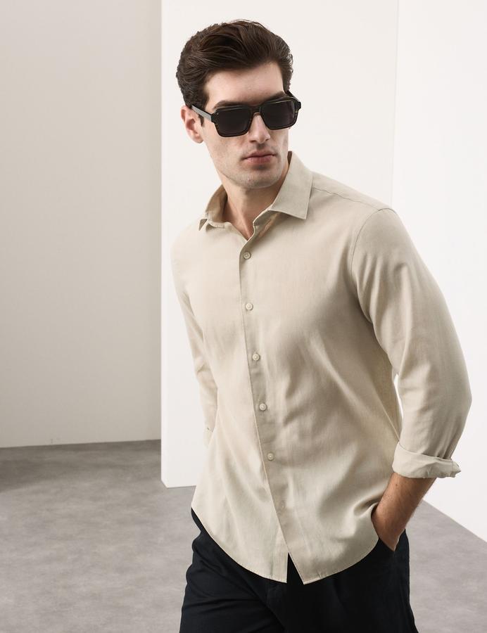 Easy Iron Linen Rich Performance Shirt