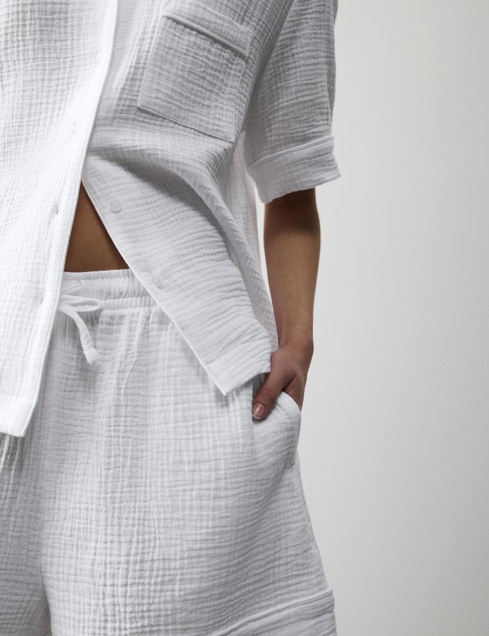 Pure Cotton Muslin Revere Shortie Set