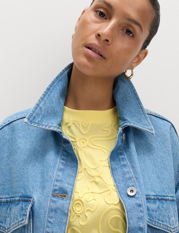 Pure Cotton Appliqué T-Shirt