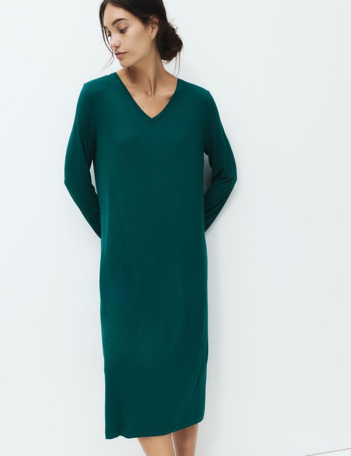 Viscose Lace Long Sleeve Nightdress