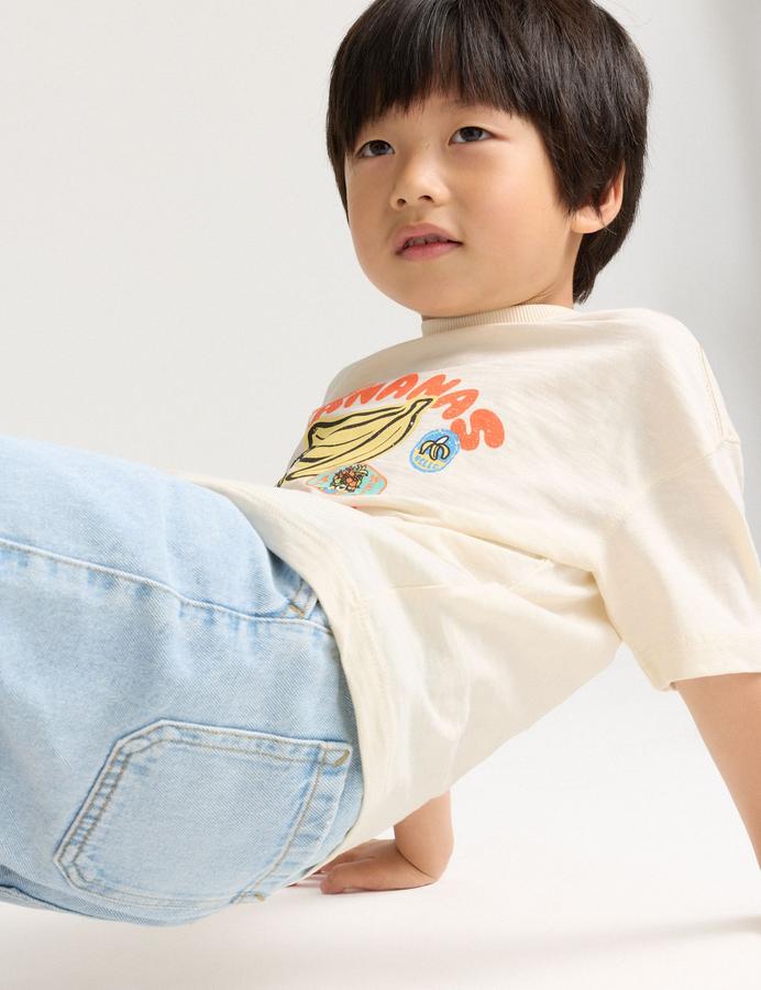 Pure Cotton Minions™ Banana Graphic T-Shirt (2-8 Yrs)