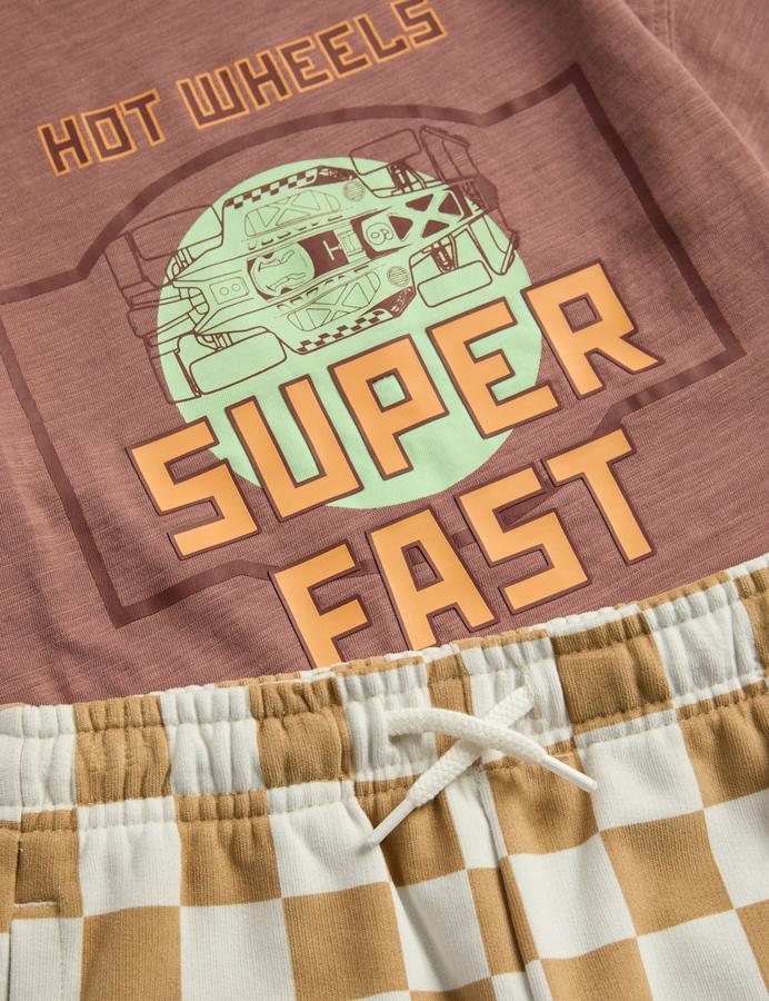 Pure Cotton Hotwheels™ Top & Bottom Outfit (2-8 Yrs)