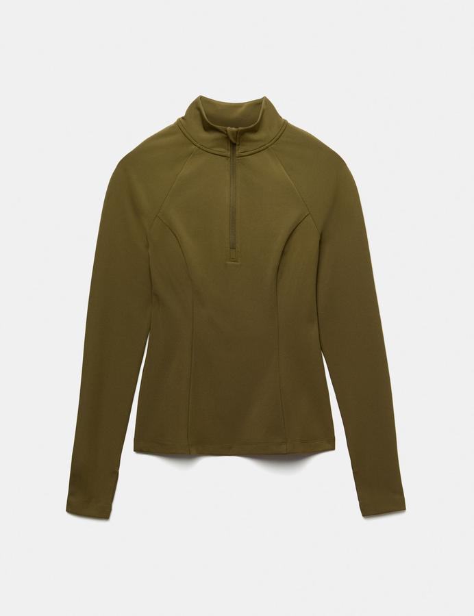 Essential  Half Zip Fitted Running Top