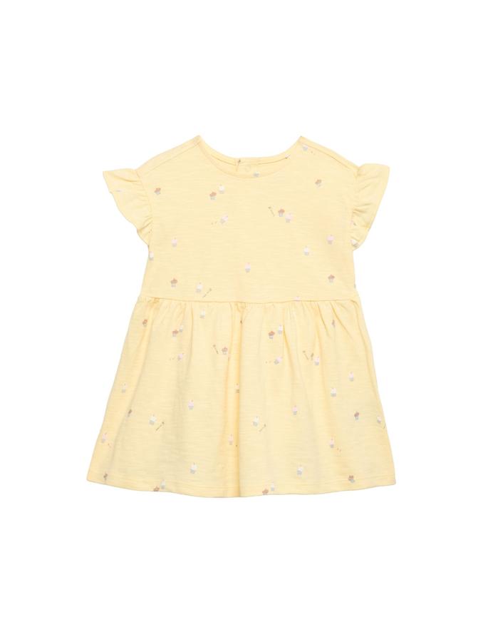 2 Pack Pure Cotton Jersey Cupcake Dresses (0-3 Yrs)