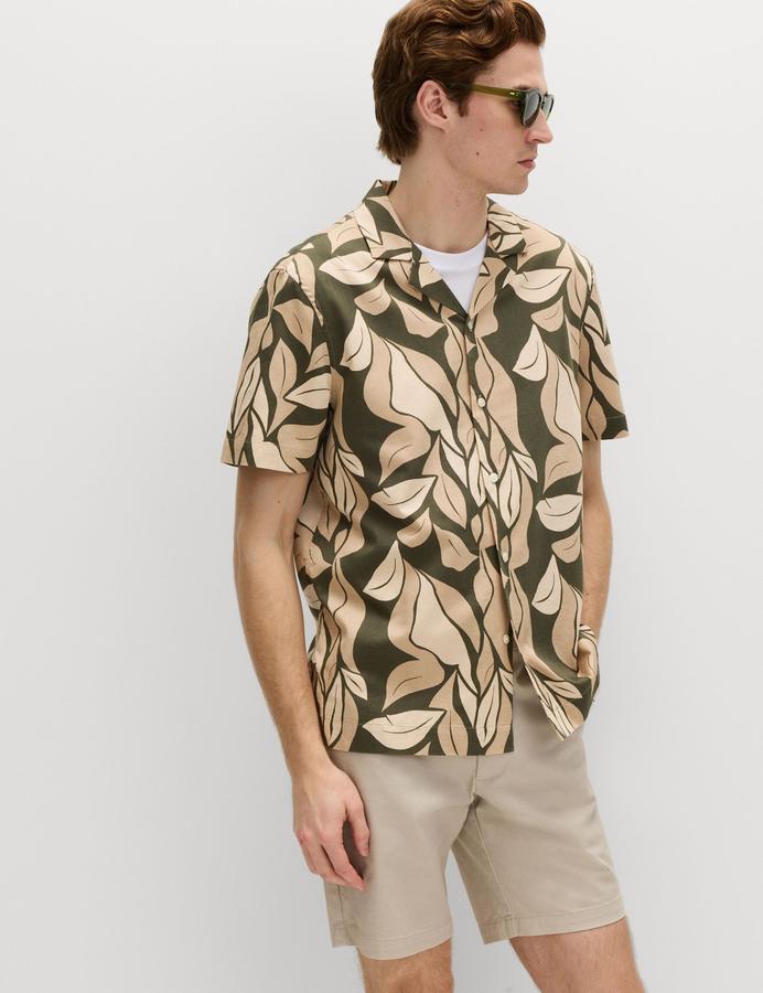 Pure Cotton Floral Short Sleeve Shirt