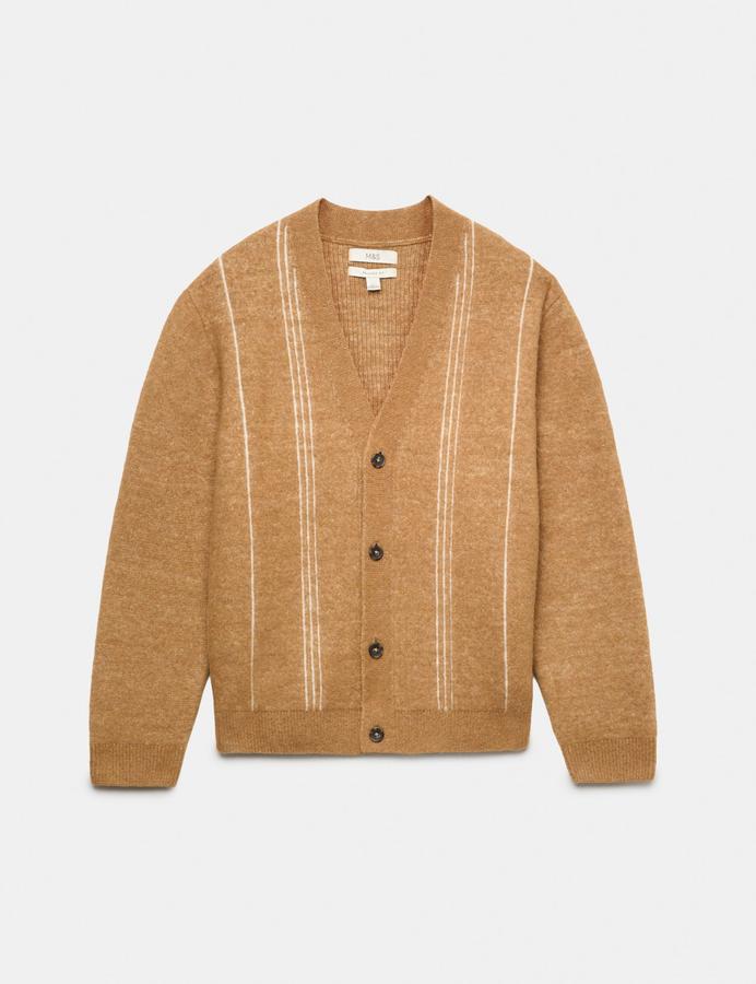 Lofty Relaxed Fit Striped Cardigan