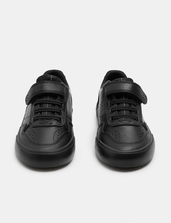 Kids' Leather Riptape School Shoes (8 Small - 2 Large)