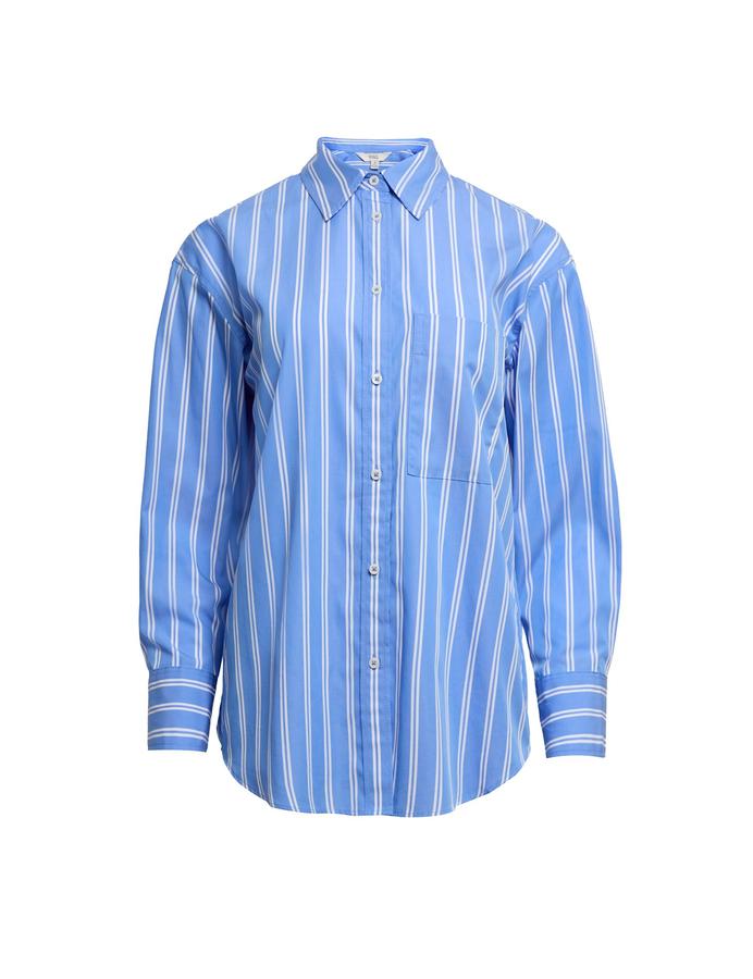 Pure Cotton Striped Girlfriend Shirt