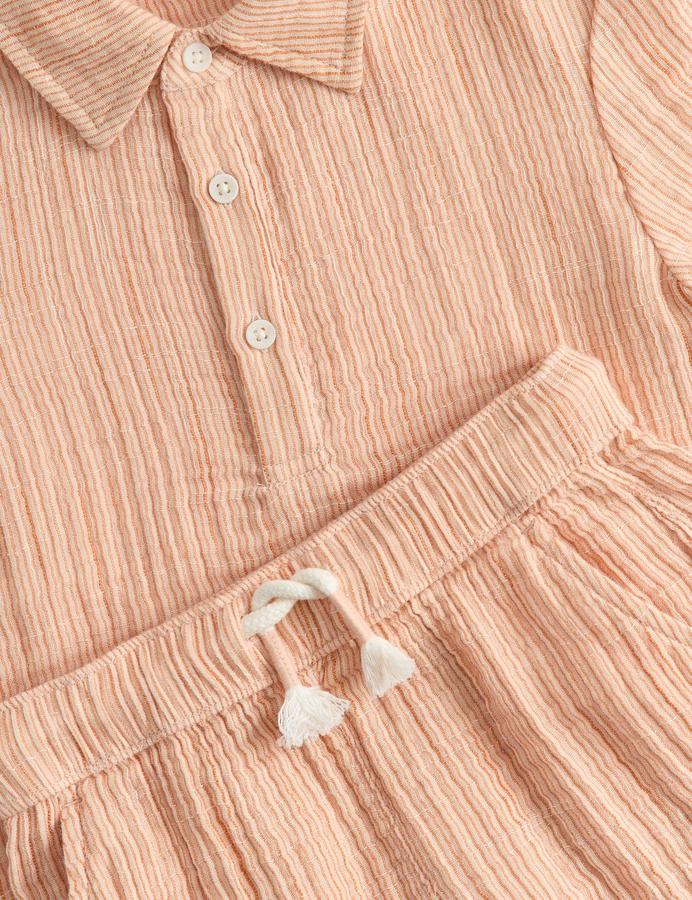 2 Piece Pure Cotton Striped Popover Outfit (2-8 Yrs)