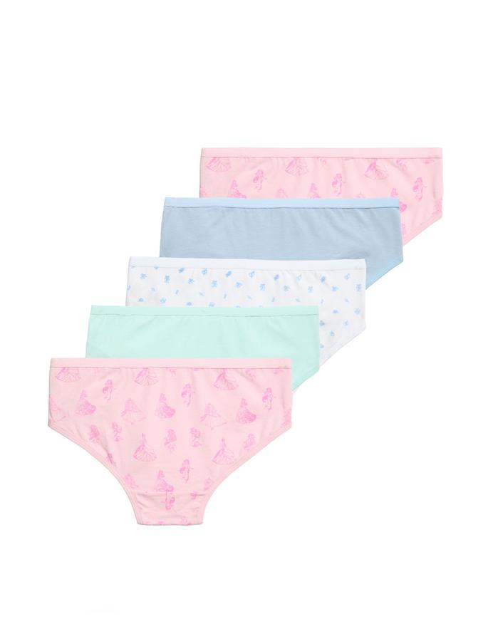 5 Pack Disney Princess™ Cotton with Stretch Knickers (18 Mths-8 Yrs)