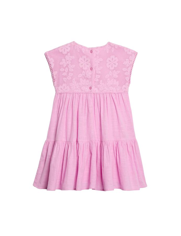 Pure Cotton Floral Lace Dress (2-10 Yrs)