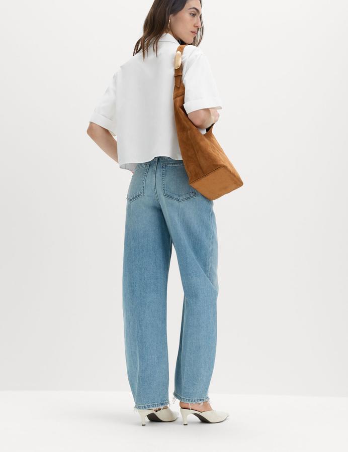 Pure Cotton Collared Boxy Shirt