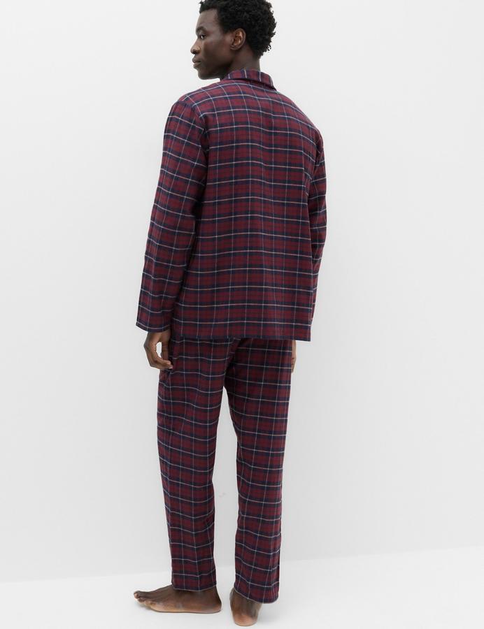 Pure Cotton Brushed Checked Pyjama Set