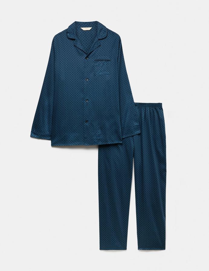 Pure Cotton Foulard Print Pyjama Set
