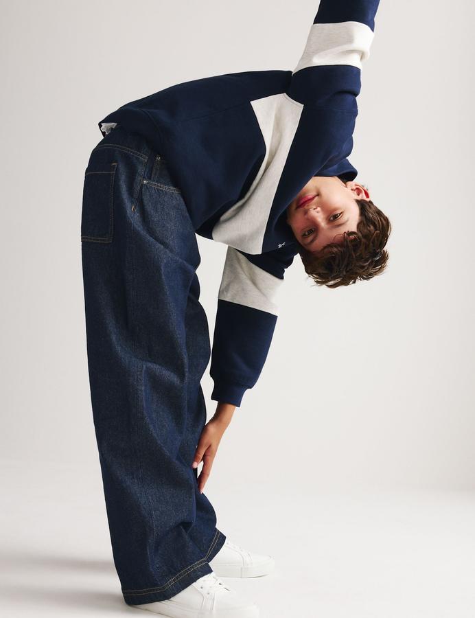 Relaxed Baggy Pure Cotton Jeans (6-16 Yrs)