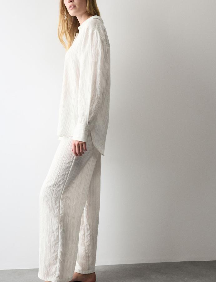 Pinstripe Revere Pyjama Set