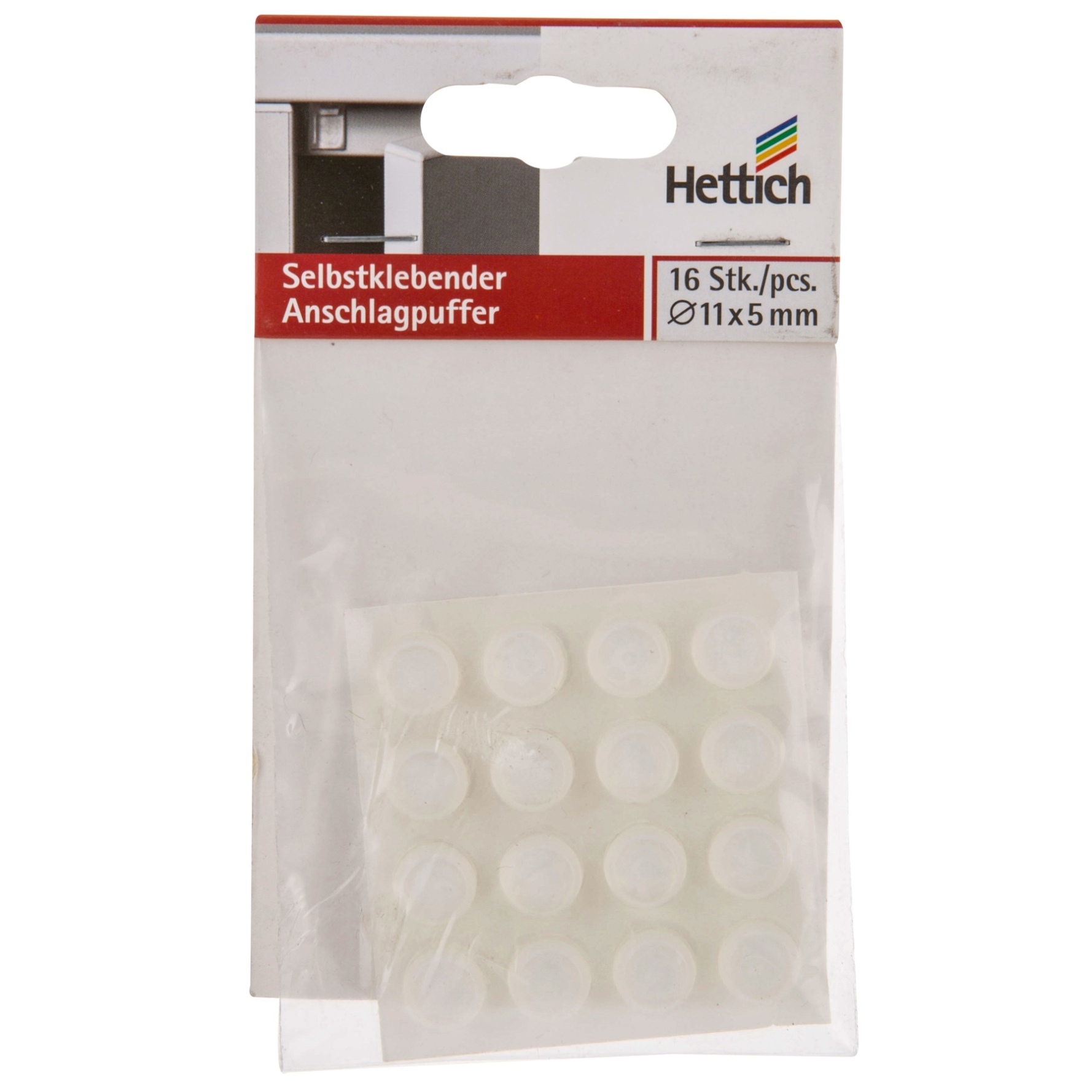 Hettich Buffer Self Adhesive (11 x 5 mm, Pack of 16)