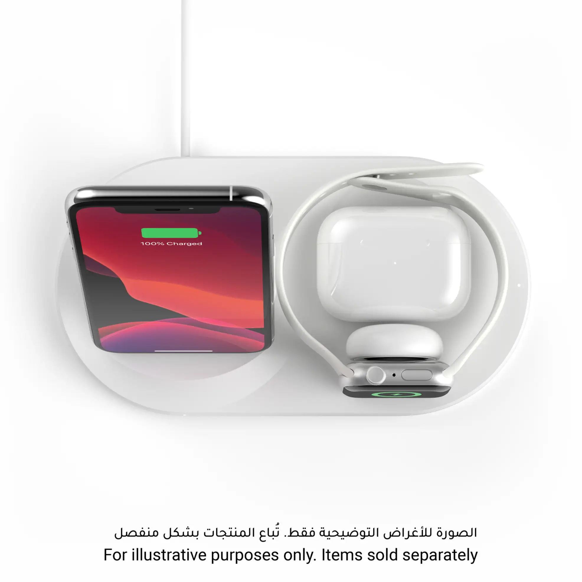 Belkin BOOST↑CHARGE™ 3-in-1 Wireless Apple Device Charger (White)