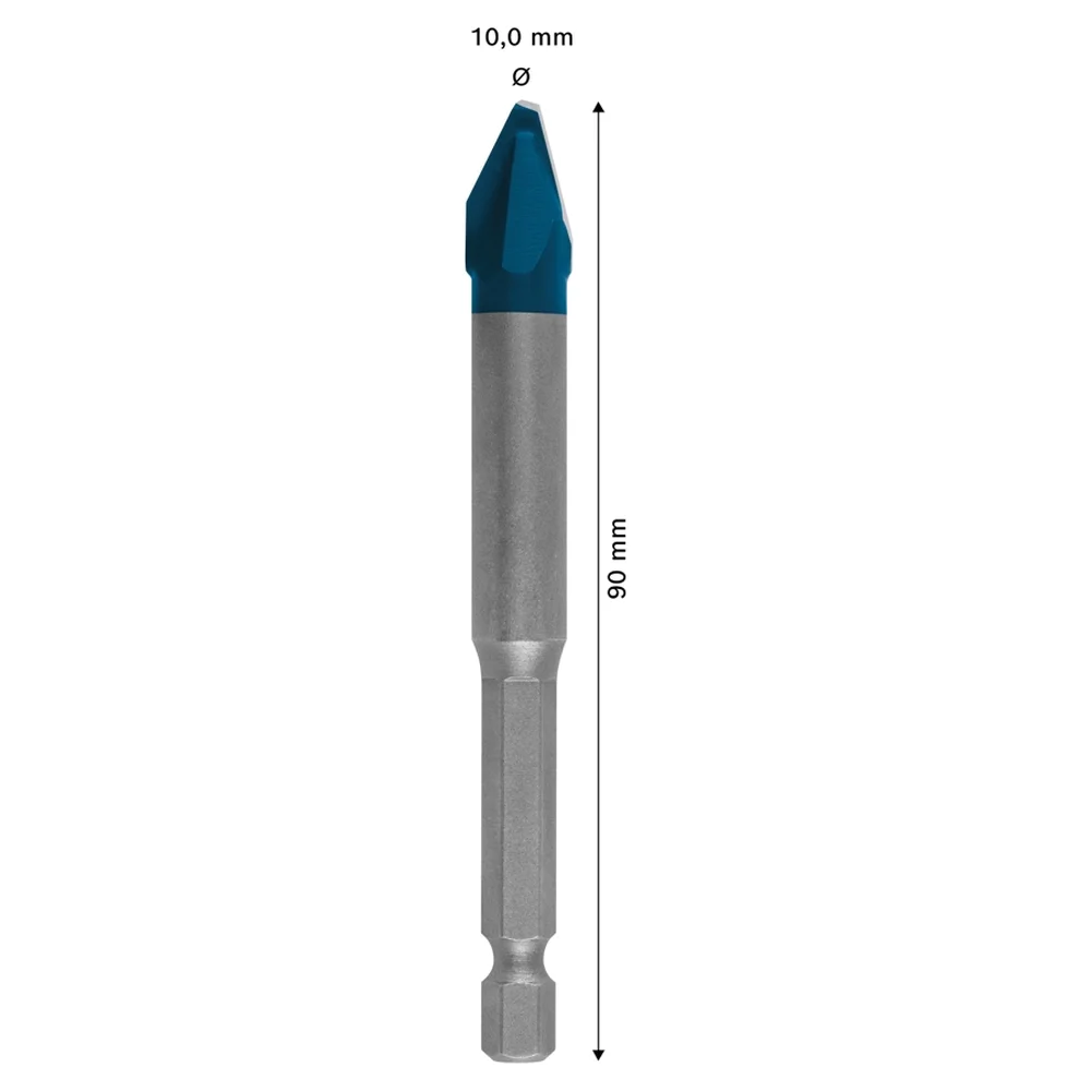 Bosch EXPERT HardCeramic Drill Bit, HEX-9 (10 x 90 mm)