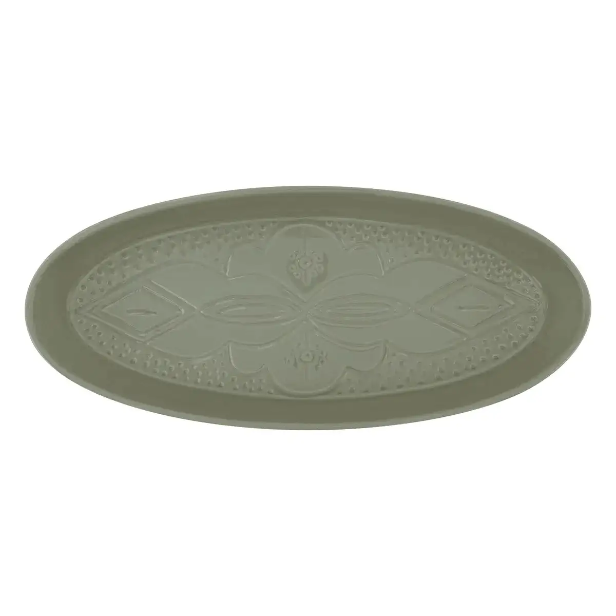 SG Sienna Oval Plate (41 x 18 cm, Olive Green)