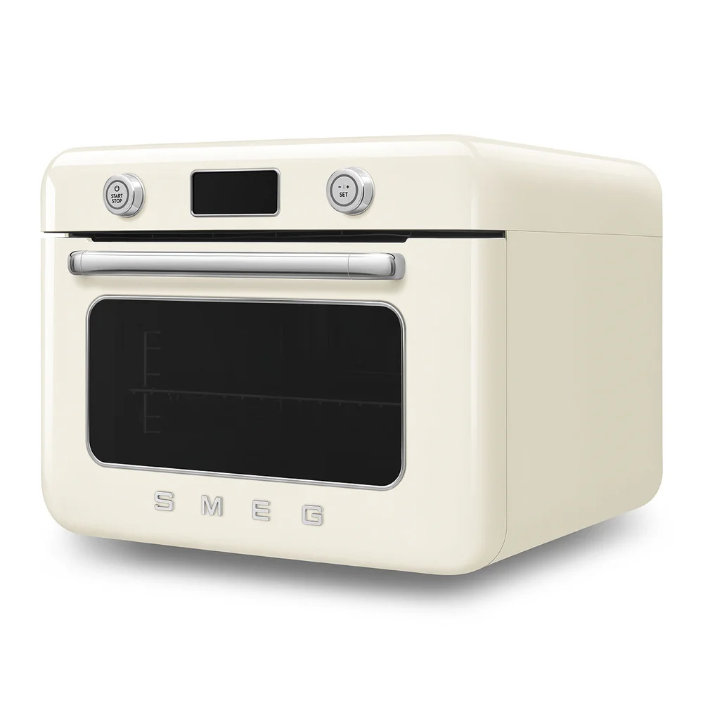 Smeg 50's Style Countertop Multi-Function Oven W/Grill & Steam Function, COF01CRUK (30 L, 1800 W)