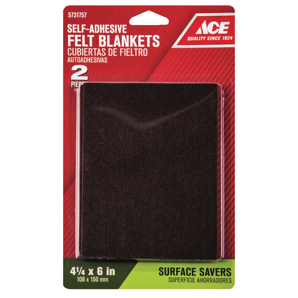 Ace Felt Rectangle Self Adhesive Pads (15 cm, 2 Pc.)