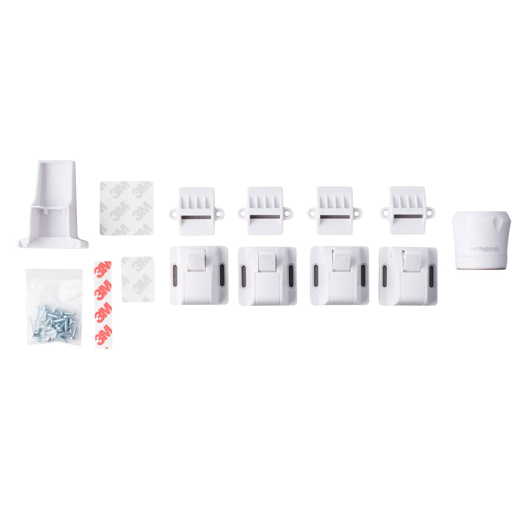 North States Toddleroo Plastic Magnetic Cabinet Lock Set