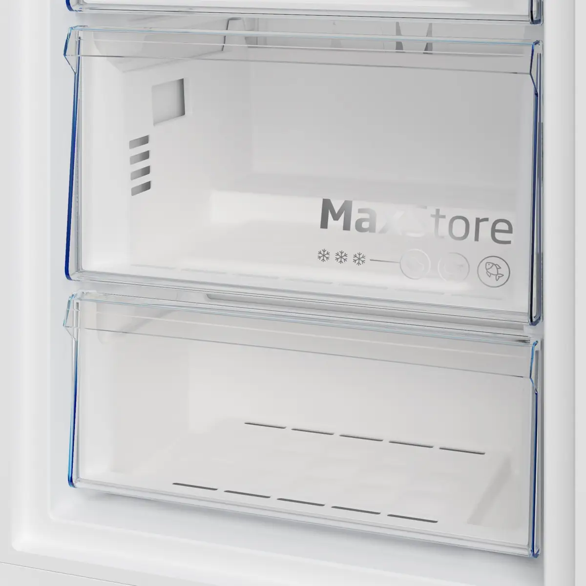 Beko Freestanding Upright Freezer, RFNE360X (Titanium Inox, 313 L)
