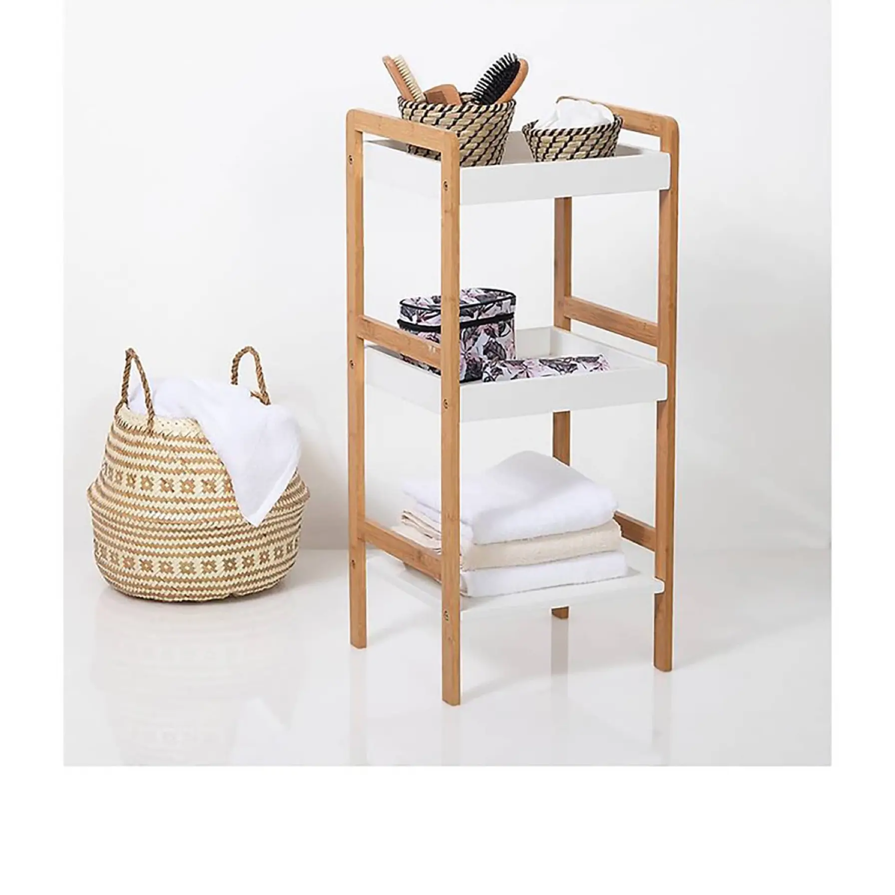5Five Natureo Bamboo 3-Tier Shelf (36 x 33.1 x 80 cm)
