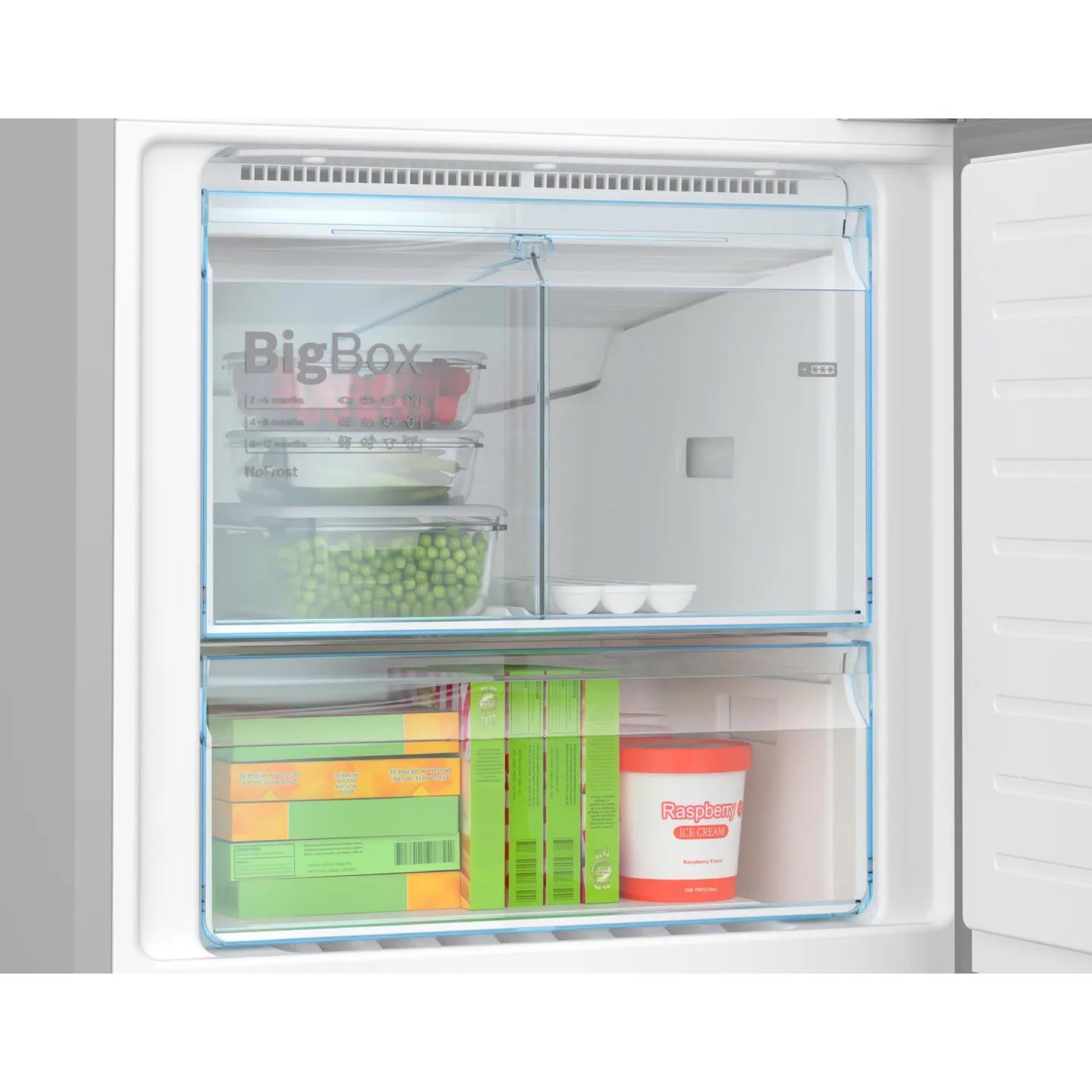 Bosch Series 4 Freestanding Bottom Freezer Refrigerator, KGN55VL21M (480 L)