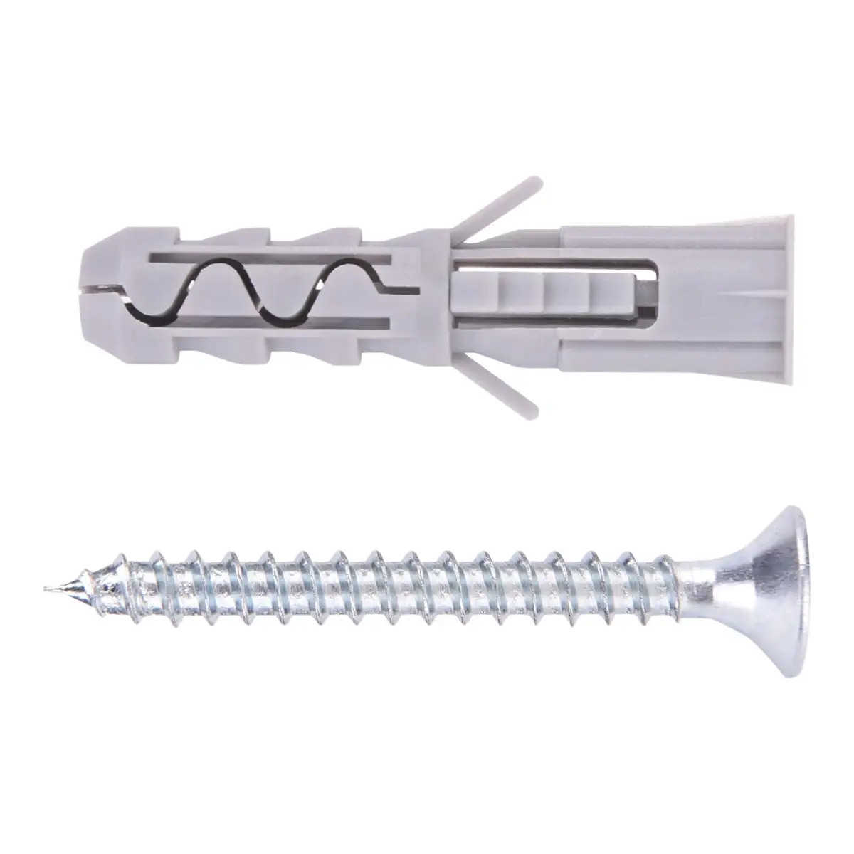 Diall Gray Multi-Purpose Screw & Wall Plug (Dia.6 x L.30 mm, 15 Pc)