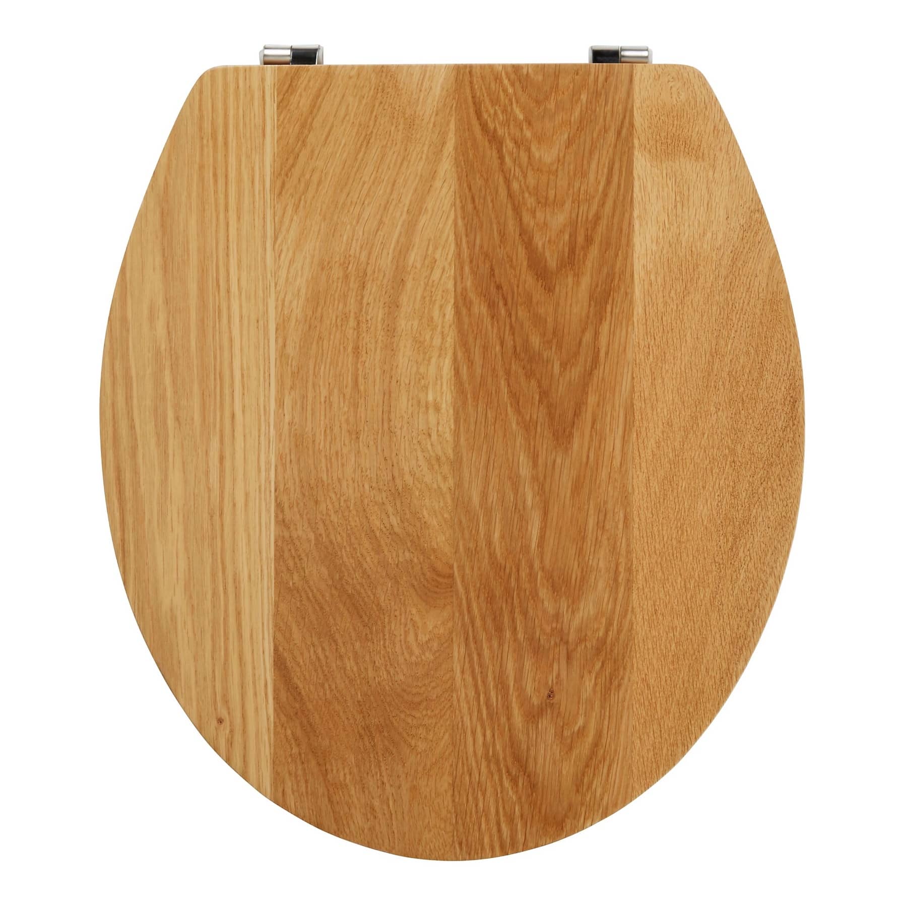 Cooke & Lewis Cervia Solid Oak Toilet Seat (426 x 378 x 61 mm)