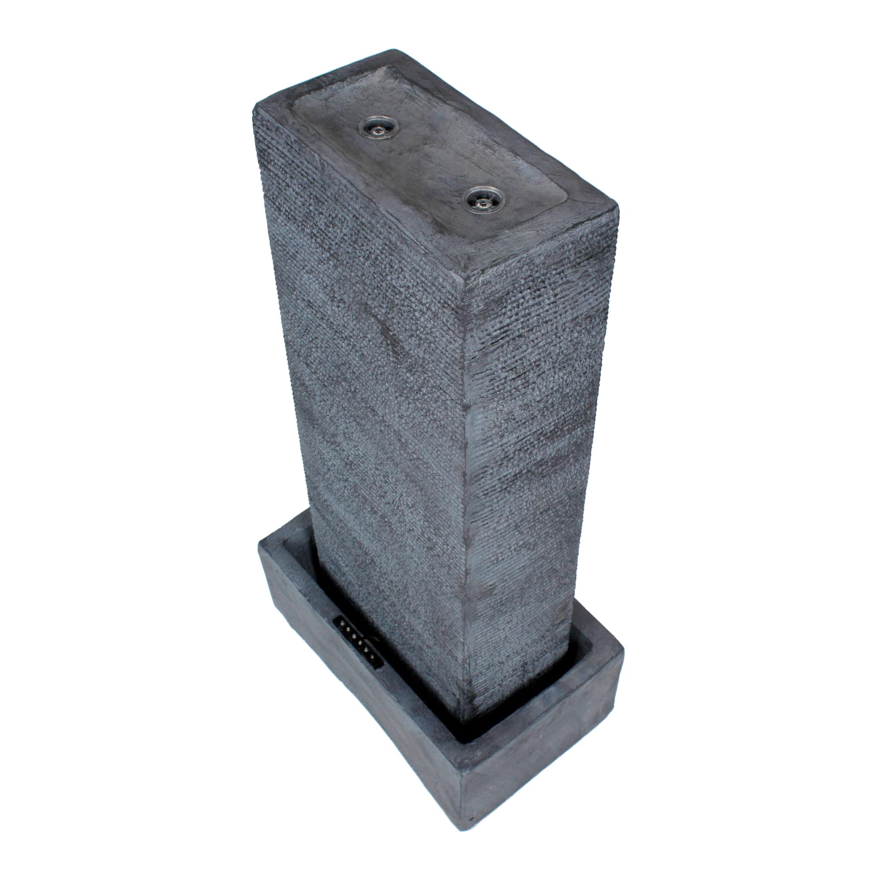 Slate Water Feature W/ LED Light (34 x 55 x 103 cm)