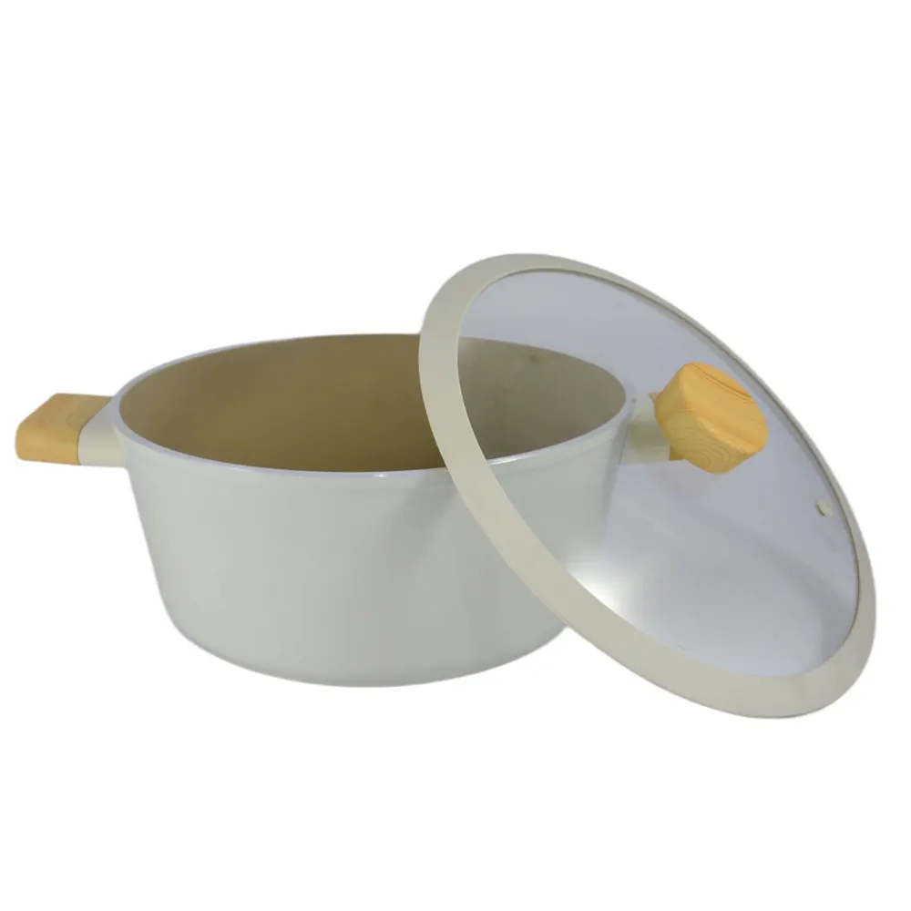 Home Maker Swiss Crystal Ceramic Non-Stick Casserole (Dia. 24 cm)