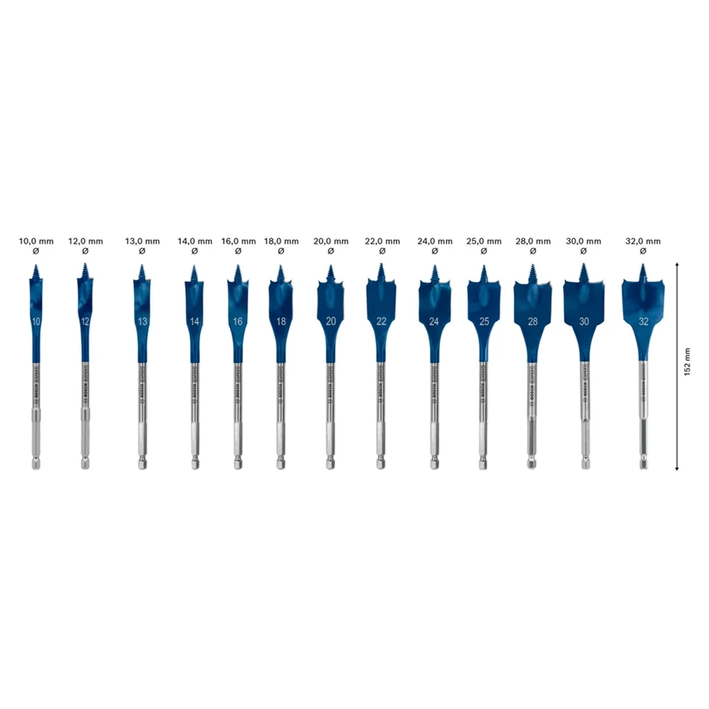 Bosch EXPERT Self Cut Speed Spade Drill Bit Set (13 Pc.)