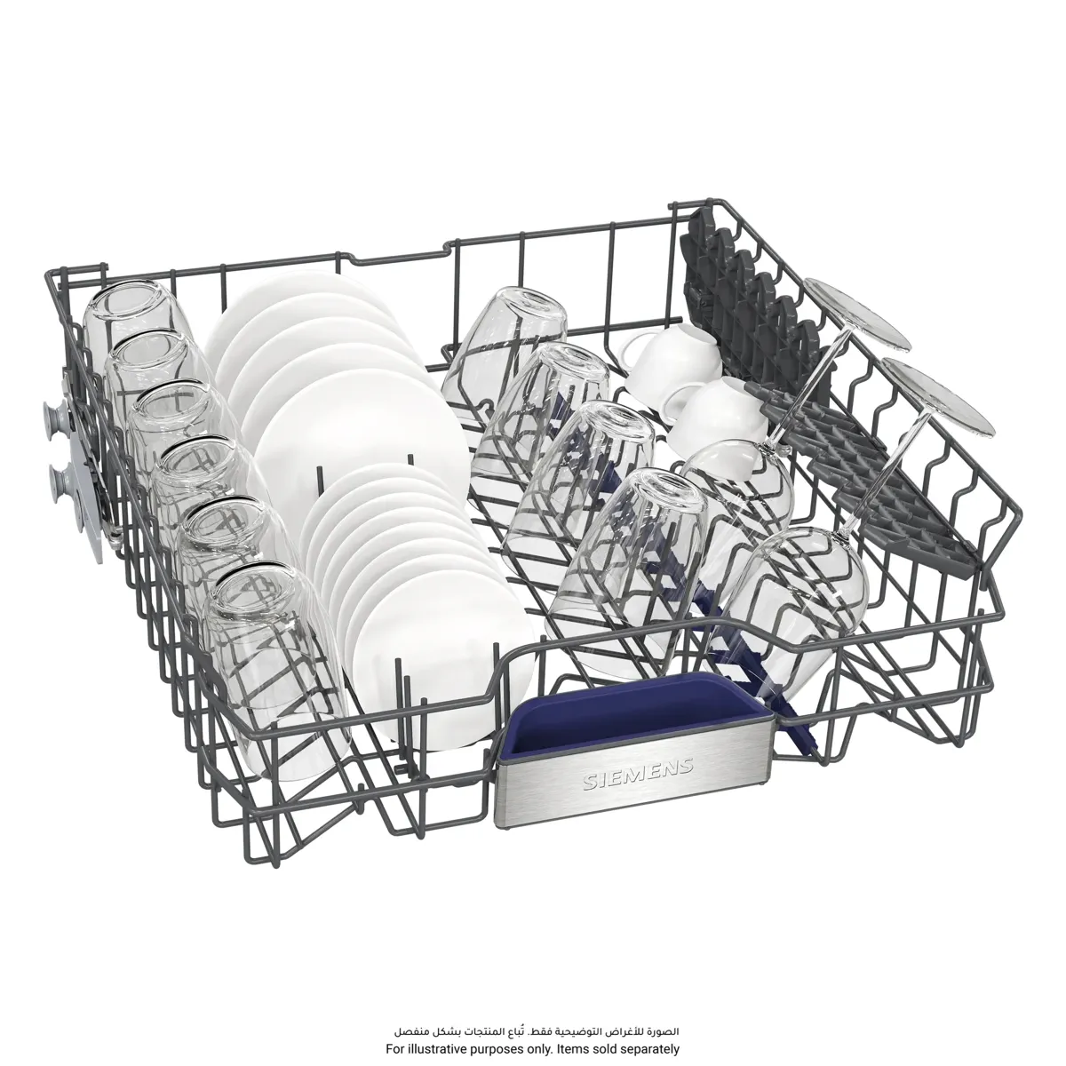 Siemens IQ500 Freestanding Anti-Fingerprint Dishwasher, SN25EI64MM (14 Place Setting)