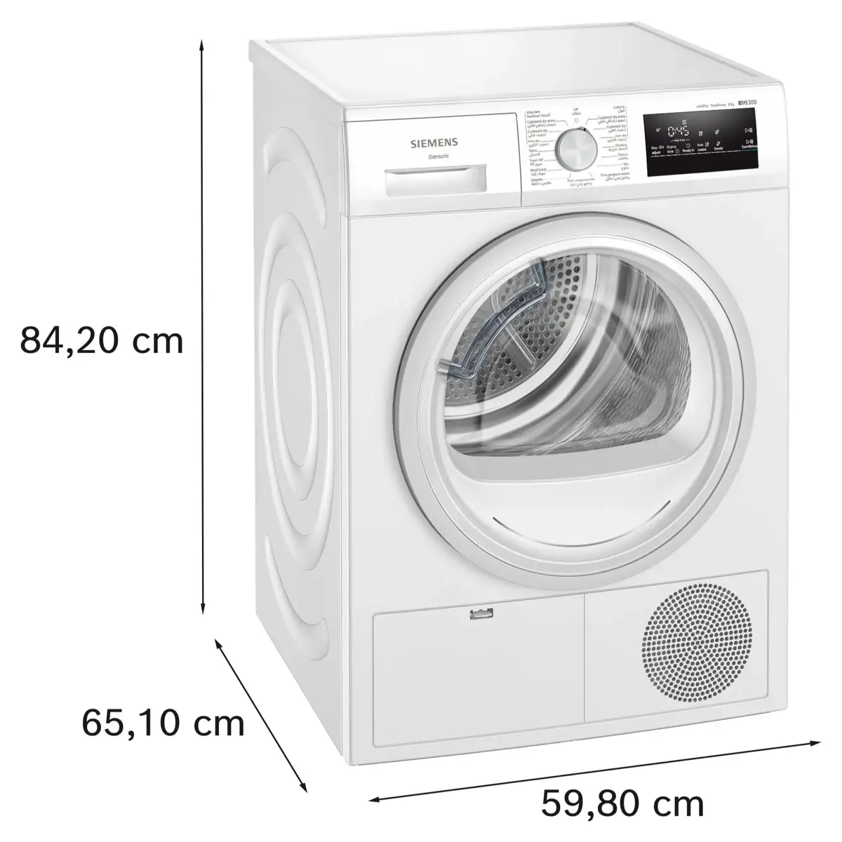 Siemens IQ300 Heat Pump Tumble Dryer, WT45H213GC (8 Kg)