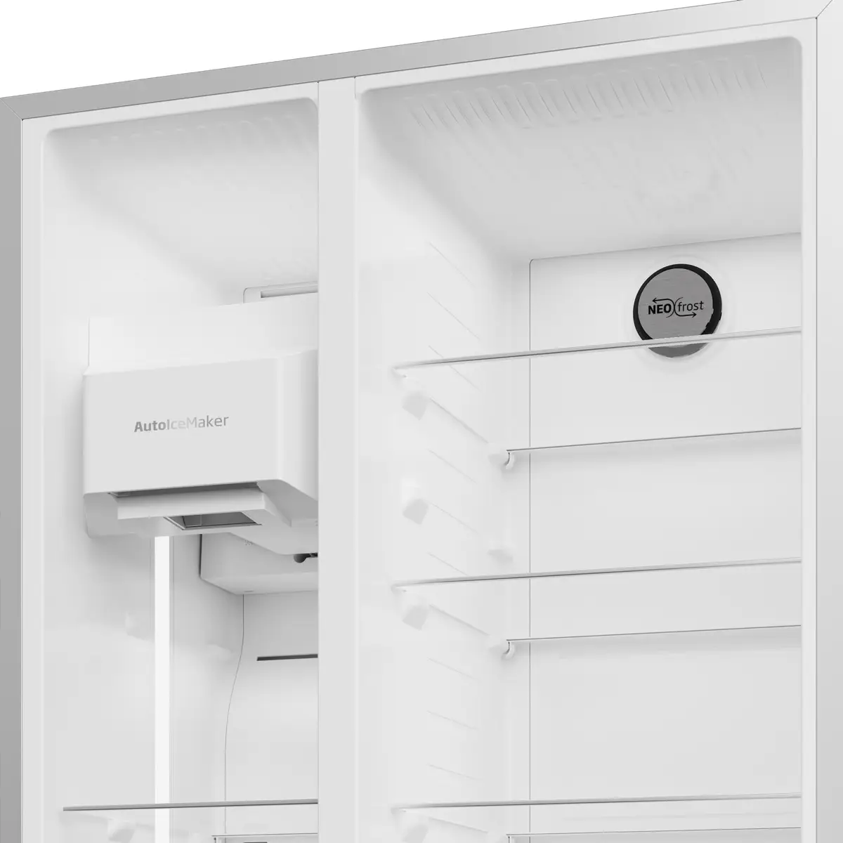Beko Side By Side Refrigerator W/Touch LED Display, GNE753DIX (664 L)