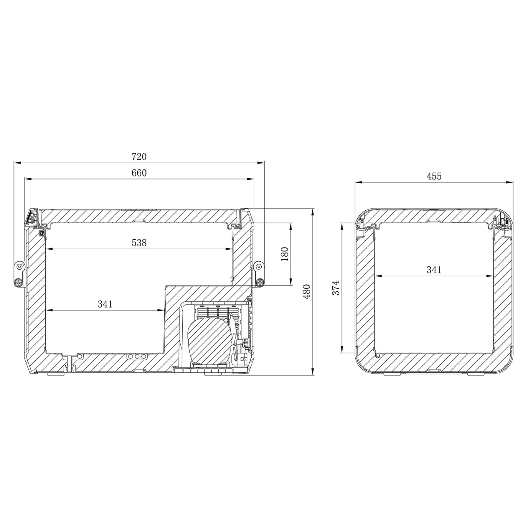 Dometic Portable Compressor Cool Box & Freezer, CFX3 55 (48 L)