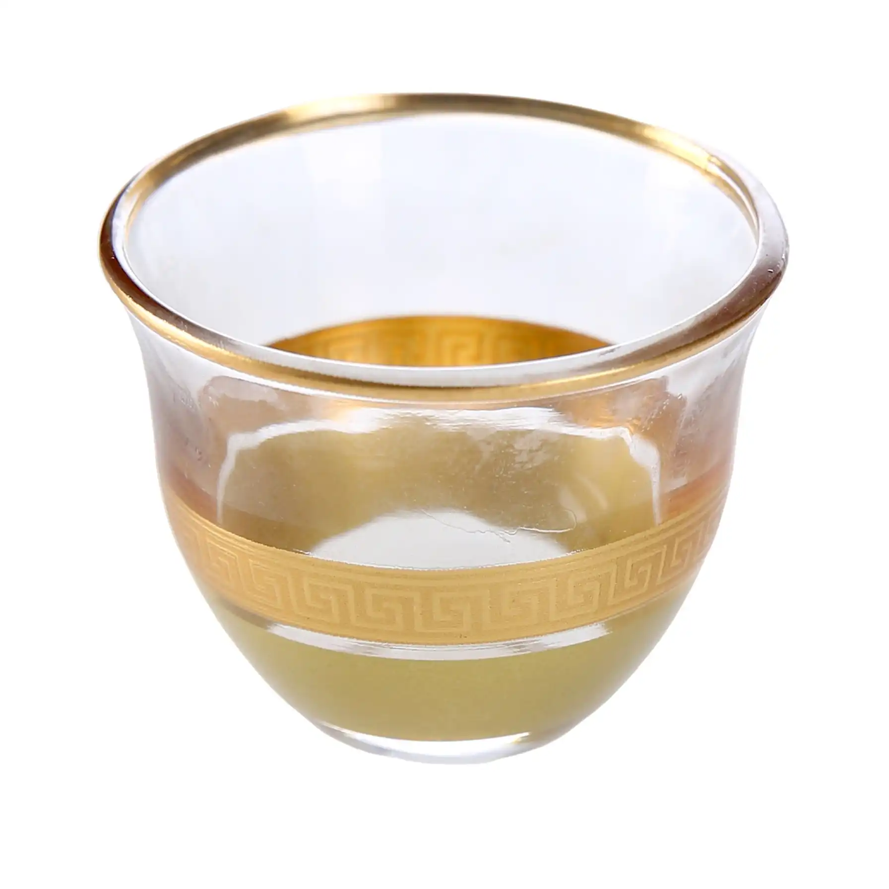 Orchid Glass Cawa Cup Set (12 Pc., Gold)