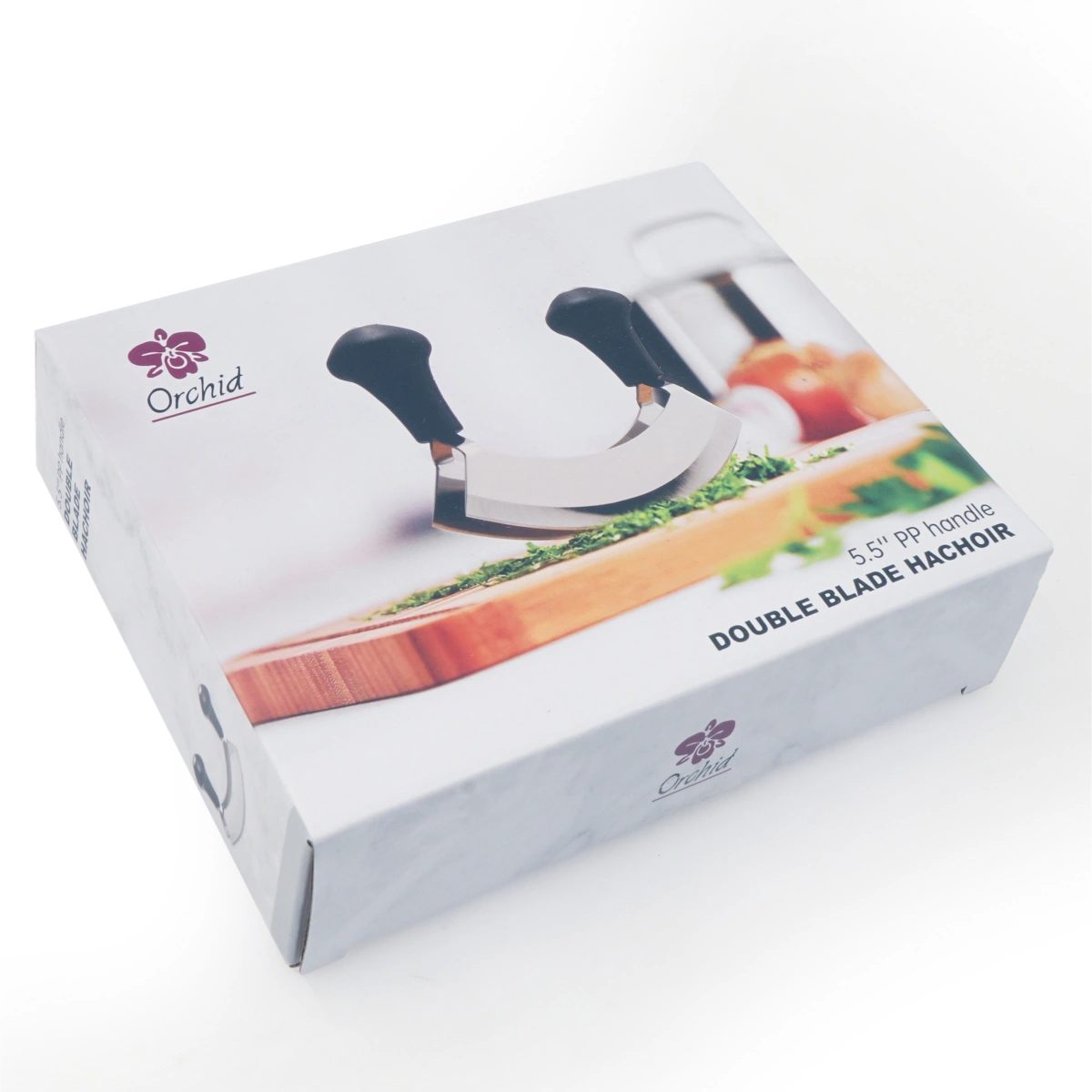 Orchid Double Stainless Steel Blade Hachoir (14 cm)