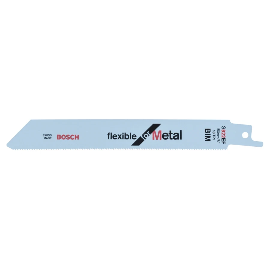 Bosch Flexible Metal Reciprocating Saw Blade Pack, S922EF (5 Pc.)