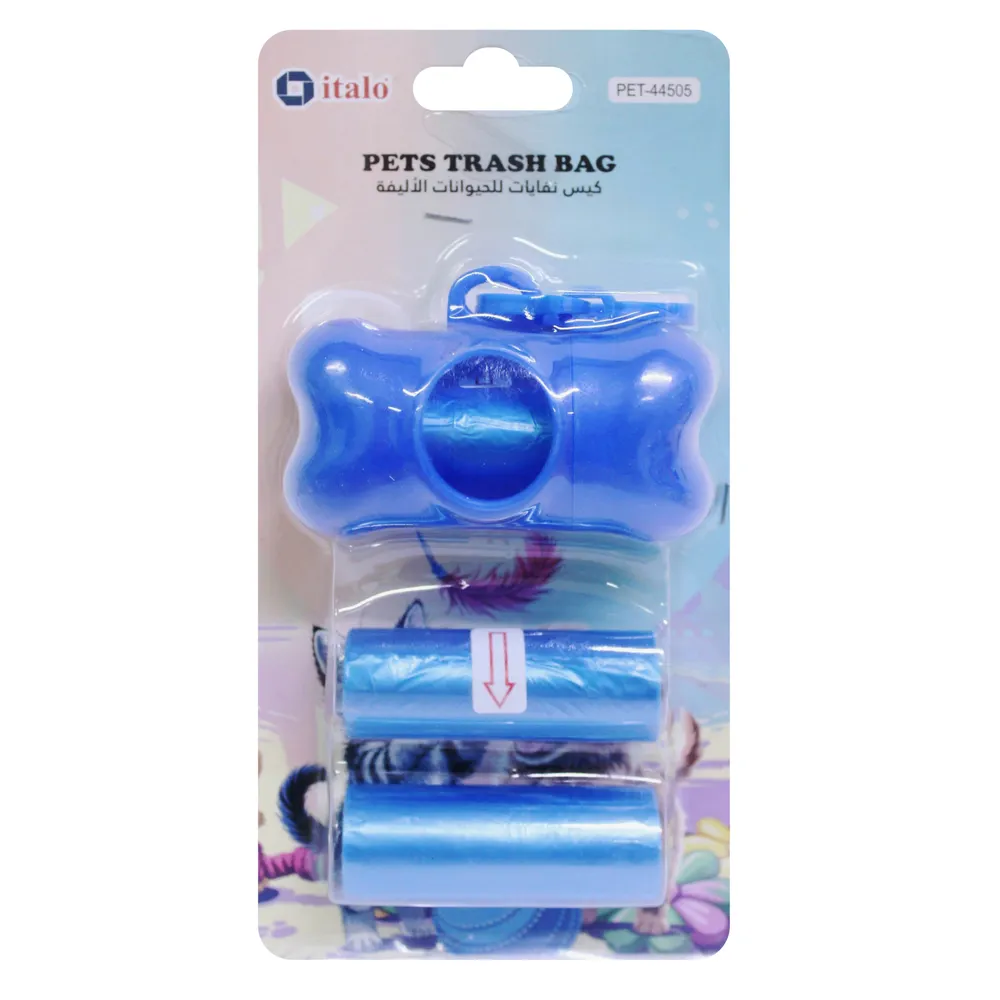 Italo Pets Trash Bag W/Dispenser (Assorted Colors)