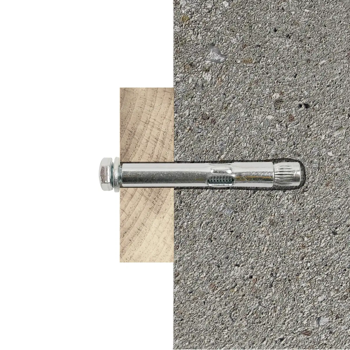 Diall Zinc-Plated Carbon Steel Sleeve Anchor Pack (Dia. 1.0 x L. 7.5 cm, 6 Pc.)