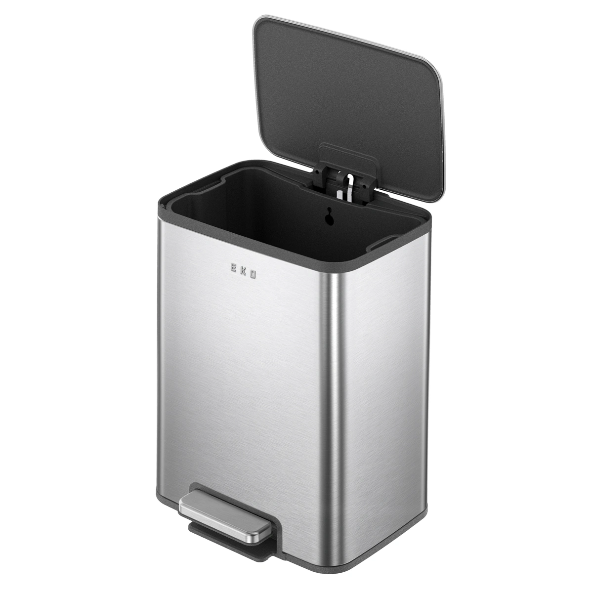 Eko Marina Stainless Steel Step Bin (34.1 x 29.1 x 44.6 cm, 20 L, Matt Finish)