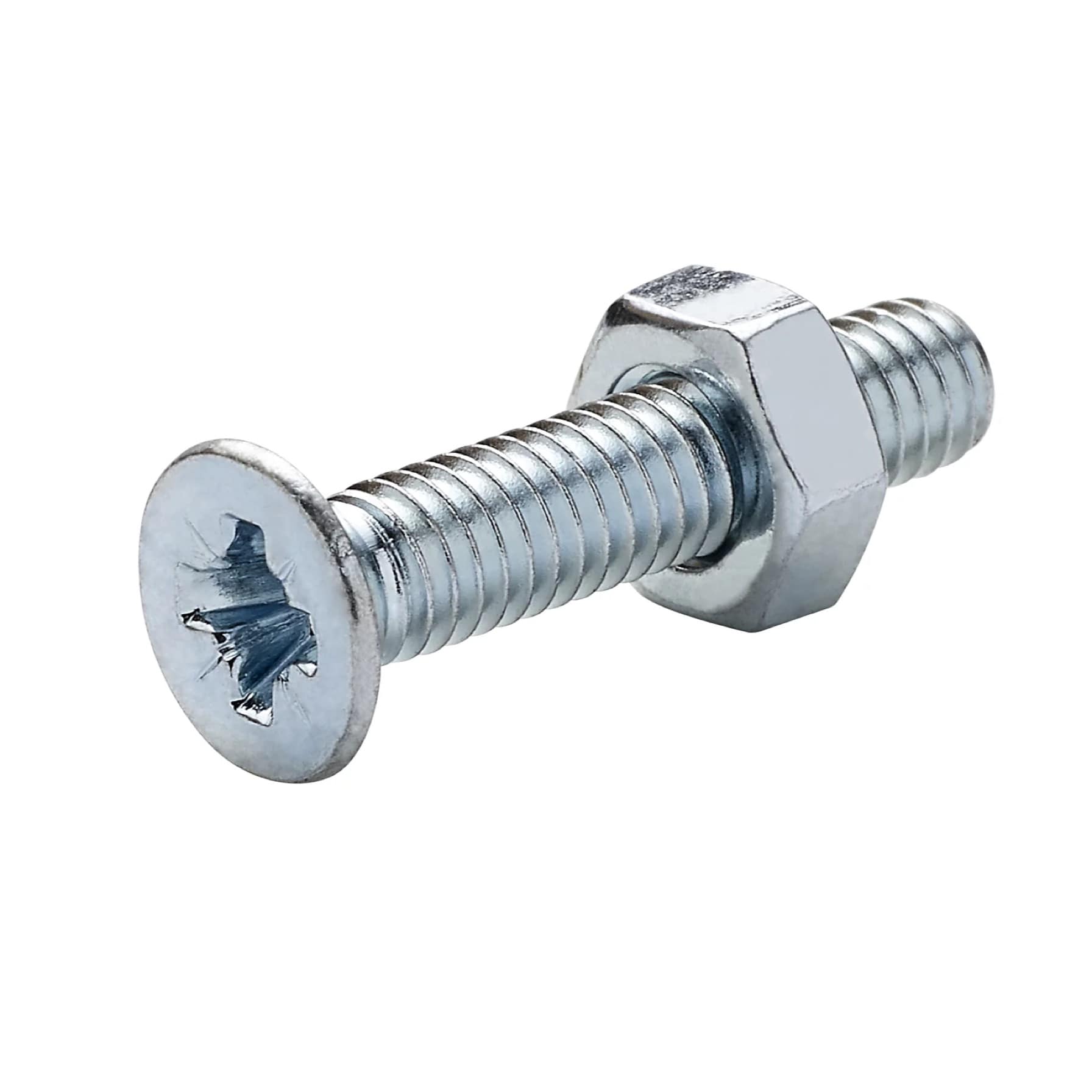 Diall Carbon Steel Countersunk Machine Screw & Nut Set (2 cm, 20 Pc.)