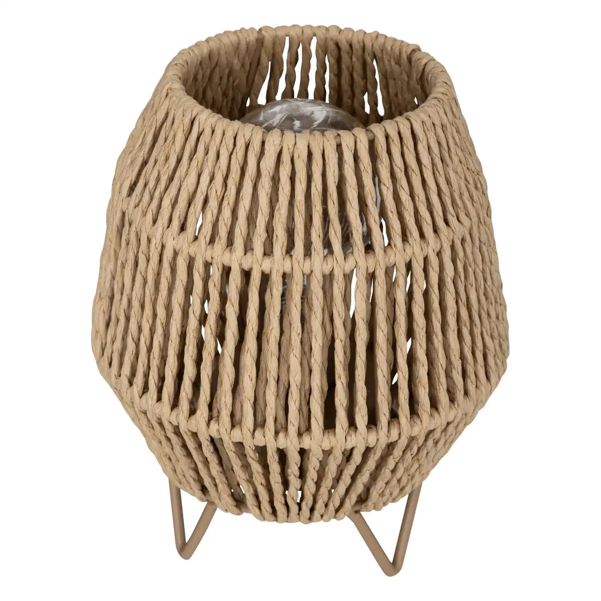 Atmosphera Natural Paper Oda Lamp (Assorted Designs, H. 17 cm)