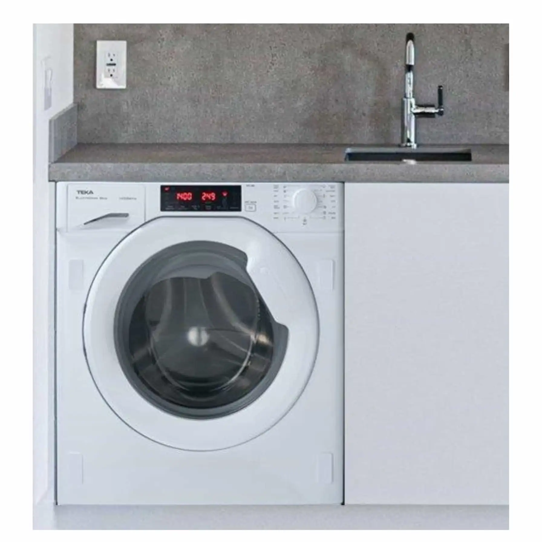 غسالة ومجفف 8 كجم مدمجة تيكا LSI5 1481 EU (5 كجم جاف ، 1400 دورة في الدقيقة)