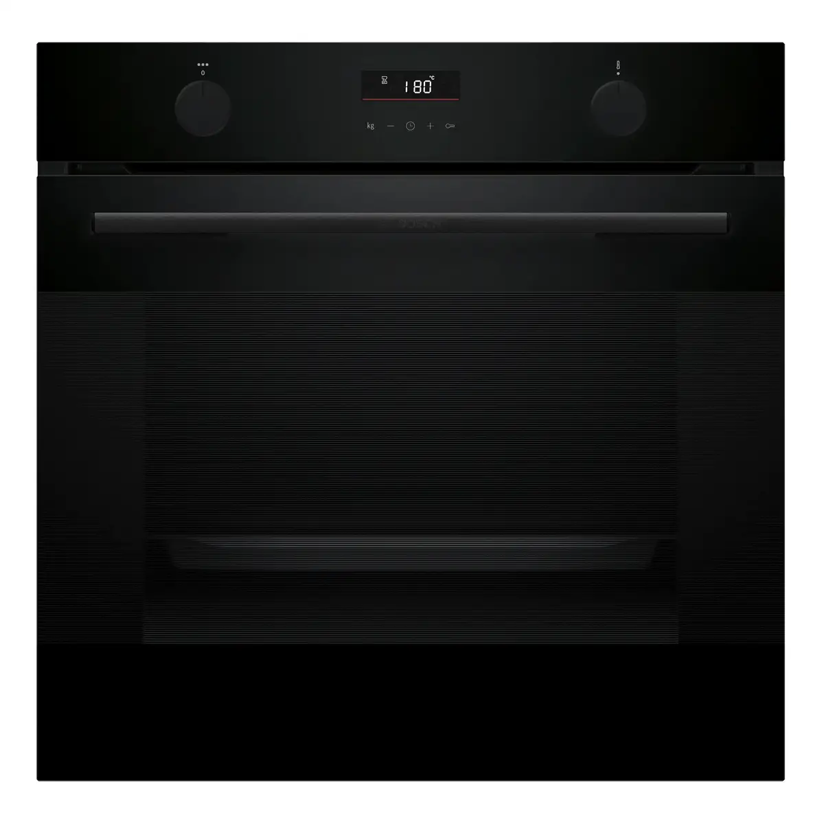 Bosch Series 4 Built-In Electric Oven W/Steam Function, HUA736EA0M (Black, 76 L)